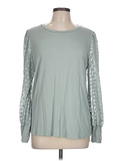 Pre-owned Skies Are Blue Long Sleeve T-shirt In Green