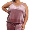Skies Are Blue Love & Velvet Cami In Mauve In Pink