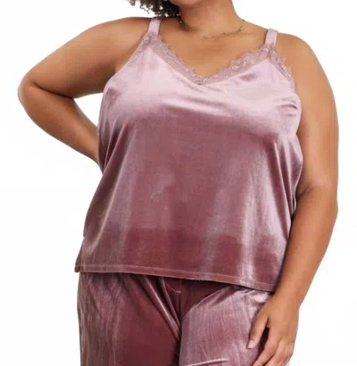 Skies Are Blue Love & Velvet Cami In Mauve In Pink
