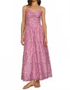 Skies Are Blue Macie Sweetheart Tropical Floral Maxi Dress In Lilac In Pink