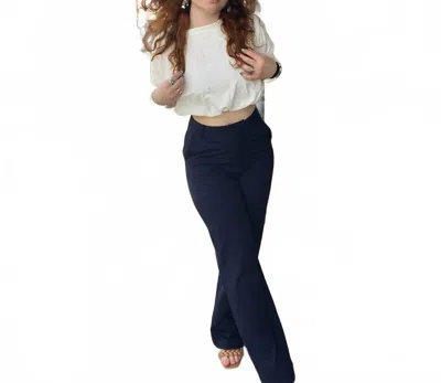 Skies Are Blue Maritime Trouser In Navy In Blue