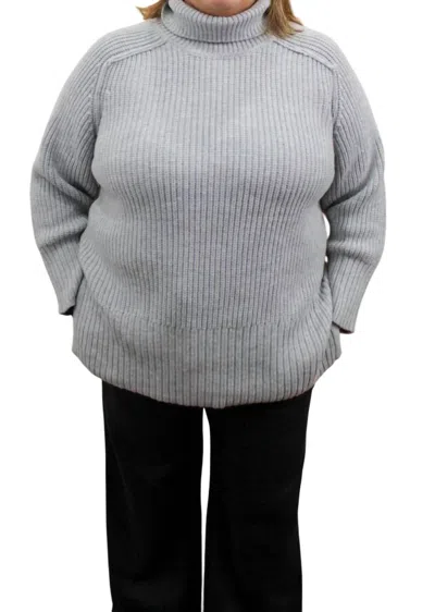 Skies Are Blue Norma Turtleneck In Grey