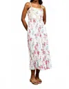 Skies Are Blue Olivia Crotchet Midi Dress In White In Animal Print