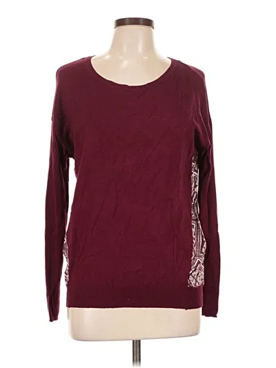 Pre-owned Skies Are Blue Pullover Sweater In Burgundy