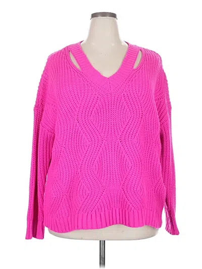 Pre-owned Skies Are Blue Pullover Sweater In Pink