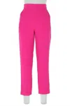 Skies Are Blue Recycled Poly Tapred Pants With Waist Band In Pink In Pink