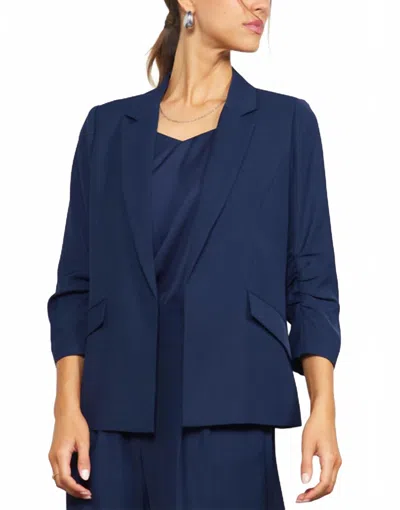 Skies Are Blue Remy Eco-friendly Blazer In Midnight Navy In Blue