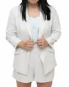 Skies Are Blue Remy Eco-friendly Blazer In Stone In White