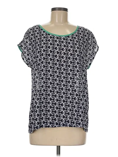 Pre-owned Skies Are Blue Short Sleeve Blouse In Blue