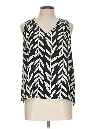 Pre-owned Skies Are Blue Sleeveless Blouse In Black