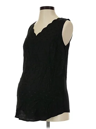 Skies Are Blue Sleeveless Blouse In Black