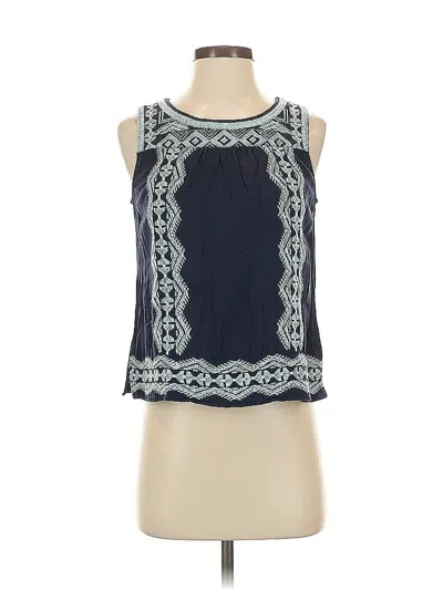 Pre-owned Skies Are Blue Sleeveless Blouse In Blue