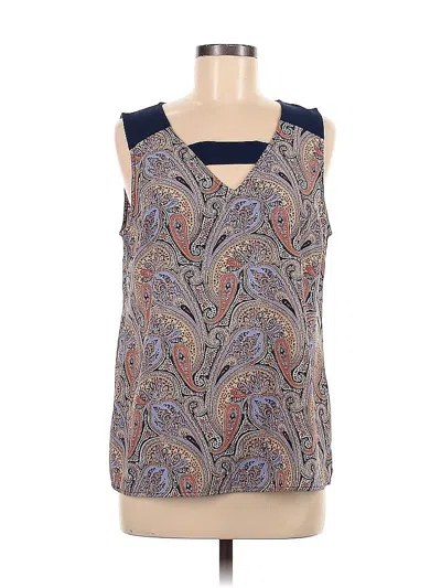 Pre-owned Skies Are Blue Sleeveless Blouse In Blue