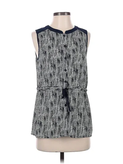 Pre-owned Skies Are Blue Sleeveless Blouse In Blue