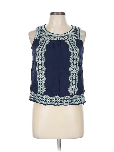 Pre-owned Skies Are Blue Sleeveless Blouse In Blue
