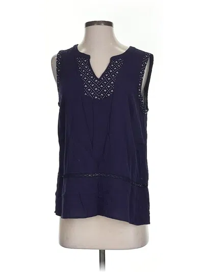 Pre-owned Skies Are Blue Sleeveless Blouse In Blue