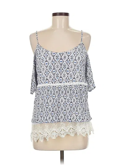 Pre-owned Skies Are Blue Sleeveless Blouse In Blue