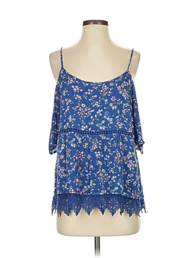 Pre-owned Skies Are Blue Sleeveless Blouse In Blue