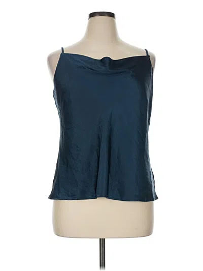 Skies Are Blue Sleeveless Blouse In Blue