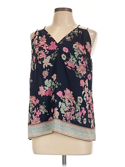 Pre-owned Skies Are Blue Sleeveless Blouse In Blue