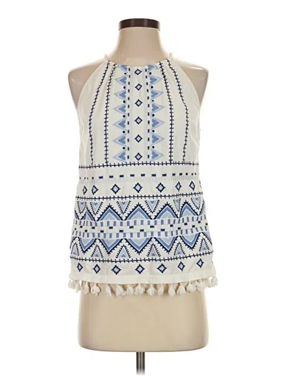 Pre-owned Skies Are Blue Sleeveless Blouse In Blue