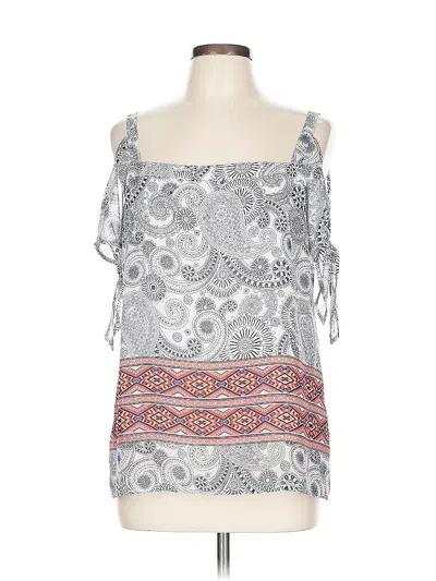 Pre-owned Skies Are Blue Sleeveless Blouse In Gray