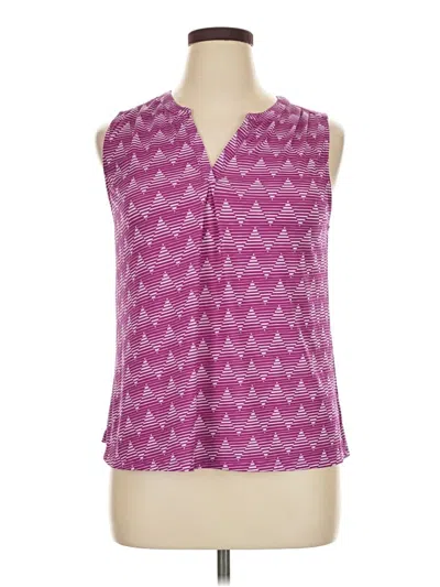 Pre-owned Skies Are Blue Sleeveless Blouse In Purple