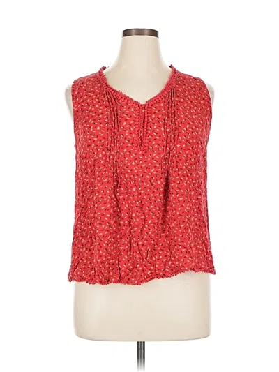 Pre-owned Skies Are Blue Sleeveless Blouse In Red