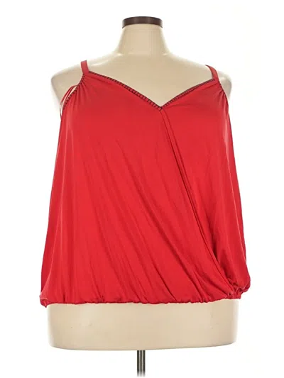 Skies Are Blue Sleeveless Blouse In Red