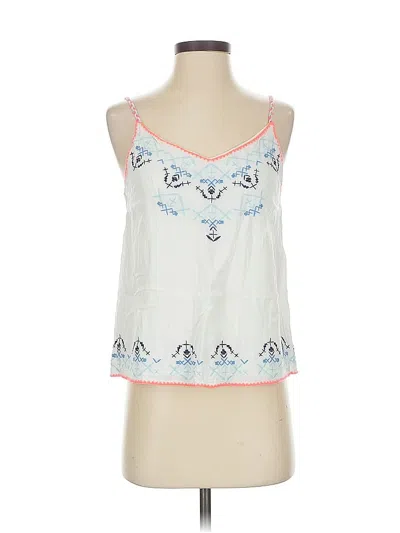 Pre-owned Skies Are Blue Sleeveless Blouse In White