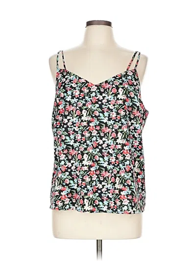 Pre-owned Skies Are Blue Sleeveless Top Black Sweetheart Neckline Tops