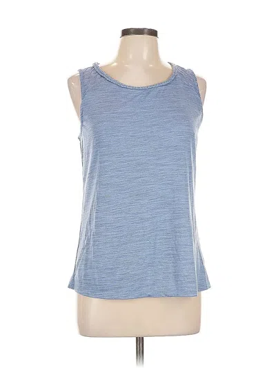 Pre-owned Skies Are Blue Sleeveless Top Blue Scoop Neck Tops