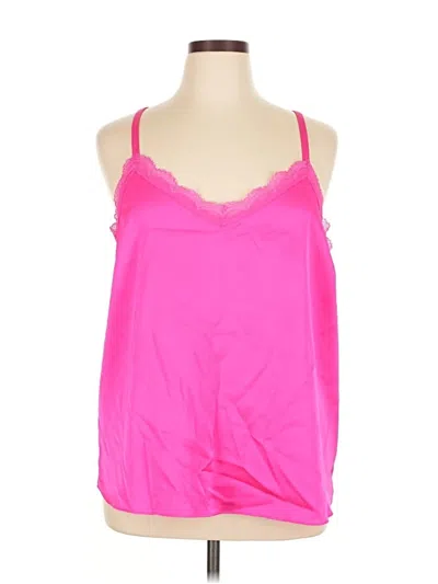 Pre-owned Skies Are Blue Sleeveless Top Pink Sweetheart Neckline Tops