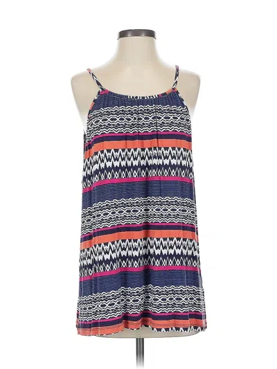 Pre-owned Skies Are Blue Sleeveless Top Purple Halter Neckline Tops