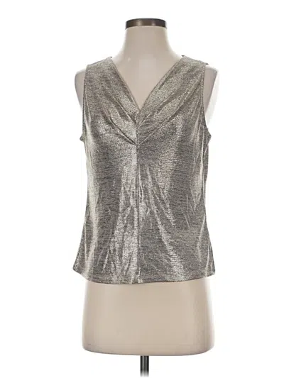 Pre-owned Skies Are Blue Sleeveless T-shirt In Silver