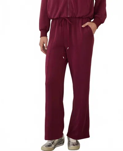 Skies Are Blue Soft Modal Lounge Pants In Wine In Multi