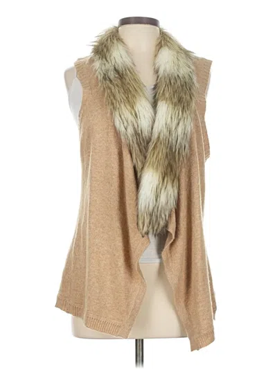 Pre-owned Skies Are Blue Sweater Vest In Tan