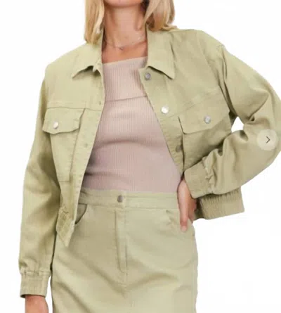 Skies Are Blue Sweet Pea Jacket In Green