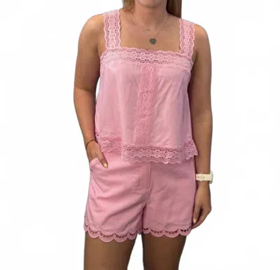 Skies Are Blue Tank Set In Pink