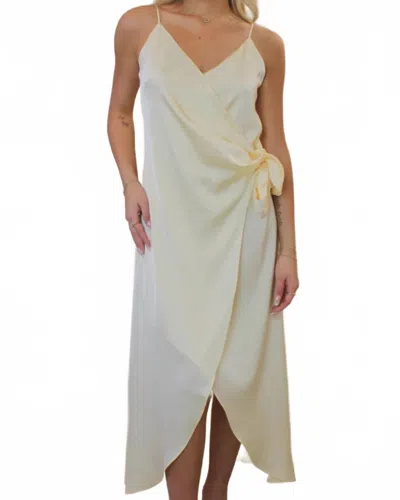 Skies Are Blue Time After Time Midi Dress In Ivory In White