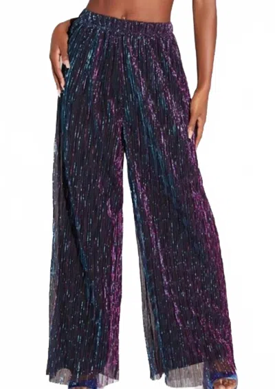 Skies Are Blue Tinsel Wide Leg Pant In Multi