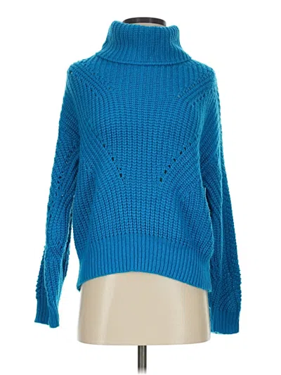 Pre-owned Skies Are Blue Turtleneck Sweater In Blue