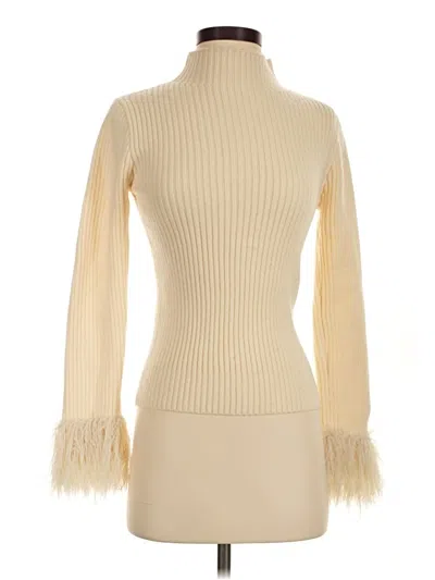 Pre-owned Skies Are Blue Turtleneck Sweater In Ivory