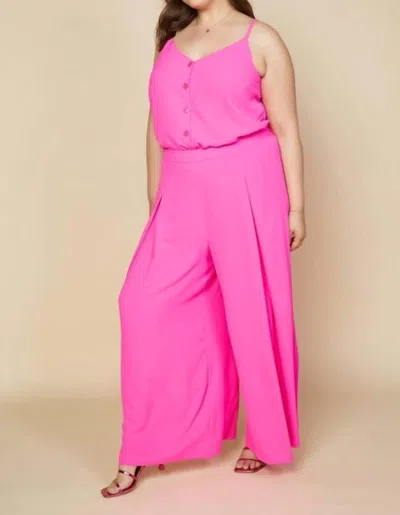 Skies Are Blue Ultra Pink Palazzo Pants In Multi