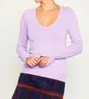Skies Are Blue V-neck Beauty Spring Sweater In Lavender