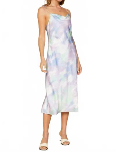 Skies Are Blue Violette Watercolor Cami Dress In Lavender Mint