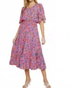 Skies Are Blue Women's Nia Top In Spring Floral In Multi