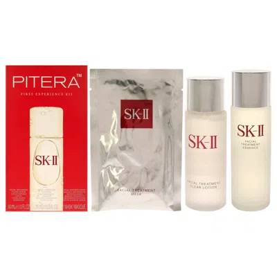 Sk-ii Pitera First Experience Kit By  For Unisex - 3 Pc 2.5oz Facial Treatment Essence, 1oz Facial Tr In Transparent