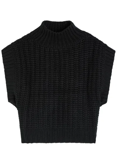 Skiim Chunky Ribbed-knit Cashmere Vest In Black