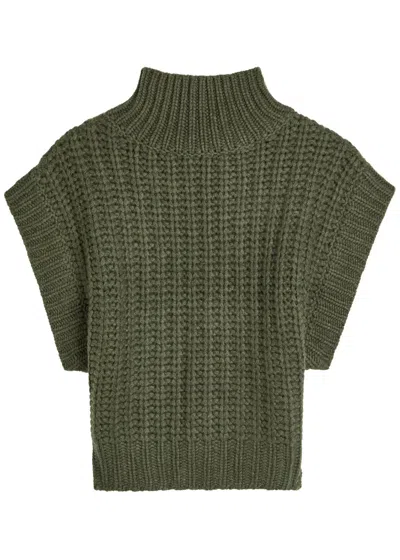 Skiim Roe Cashmere Vest In Green